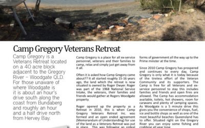 Camp Gregory featured an article in ‘the last post’ magazine